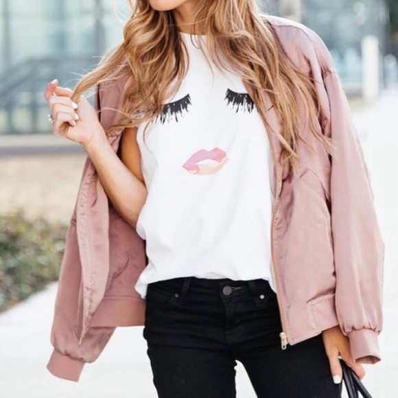 Sincerely Jules Pink Bomber Jacket - Picture 1 of 6